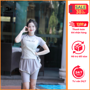 Đồ bơi tay đùi 2 lớp nữ Swimbros G14 cao cấp co giãn form đẹp phù hợp mọi vóc dáng