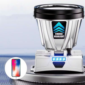 Sku230- Đèn pin đội đầu dạng sạt siêu sáng tích điện lâu chiếu xa 200 mét. Giao ngẫu nhiên vàng hoặc xanh