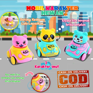 Mainan Anak Mobil Mobilan Berjalan Motif Hewan 1609