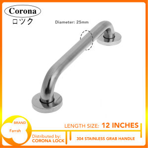 Stainless 304 Bathroom Grab Handrail Handle 12 inches
