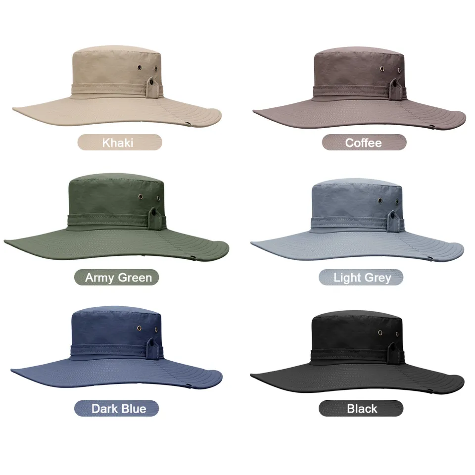 Sun Hat Wide Brim UV Protection Foldable Bucket Hat for Fishing