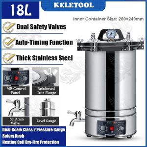 18L/25L Retort Machine Steam Sterilizer Stainless Steel Steam Automatic Autoclave Sterilizer Medical Steam Steel 304