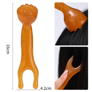 Dorisna Resin Lotus Pod Massager Face Eye Area Acupressure Scraping Tool for Facial Beauty Meridian Gua Sha Massage