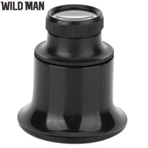 20X Professional Handheld Magnifier for Jewelry and Watchmaking Monocular Lens with Bright LED Light Durable Clear Glass for Fine Detail Work