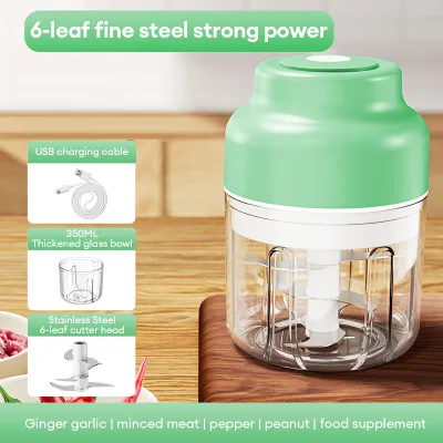 100ML/250ML/320ML/350ML Garlic Machine Electric Food Chopper Vegetable Cutter Garlic Masher Grinder Blender Food Processor For Baby