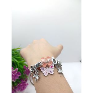 Gelang Bangle Charm 03 Titanium Anti Karat dan Tahan Lama Premium Quality PS008B
