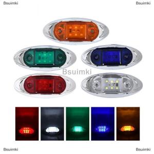 [COD] Bsuimki 1Pc 12V 24V Auto 6LED Signal Lights Side Marker Trailer Truck Signal Lamp Multifunctional Waterproof Width Light