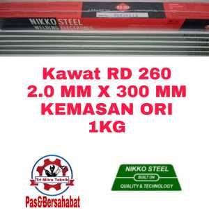 [1KG 88 BATANG] Kawat Las Nikko Steel Ukuran 2 Mm RD 260 KEMASAN ORIGINAL