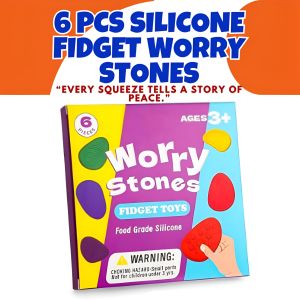 Fidget Toys 6 Pack -Textured Sensory Toys for Kids & Adults Anti-Stress Toy Anxiety ADHD & Autism Stress Relief Gift