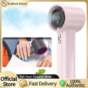 【24Hours Shipped】 Handheld Turbo Fan LED Display Portable Turbo Fan USB Rechargeable Electric Cooling Fan Mini Personal Fan for Outdoor Travel