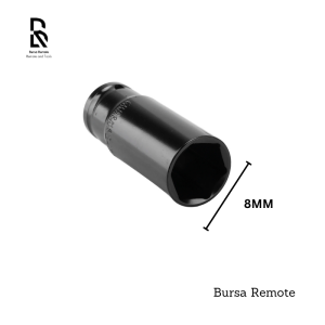 Mata Socket Extention Impact 8 MM - 32 MM Kunci Sok Impact 1/2" Sock Deep Wall Panjang Hitam