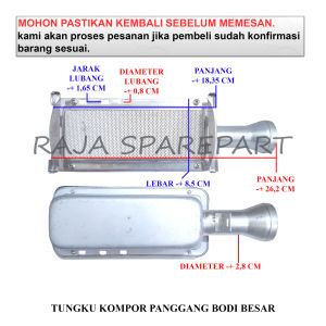 TKPBB BAKARAN / TUNGKU BARA KOMPOR PANGGANG SOSIS / TUNGKU KOMPOR PANGGANG BODI BESAR