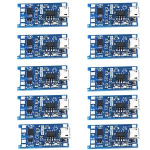 แพ็ค10โมดูลชาร์จไมโครส USB อินพุต18650 Lithiums แผงป้องกันสำหรับโครงการวัสดุใช้ในทุกวัน