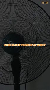 HOMO 20 Inch Electric Fan Stand Fan 5 Blades Upgrade Energy Saving Strong Wind Force Fan Super Power