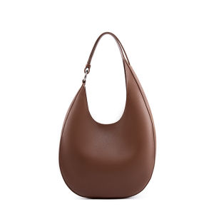 BeeGreen Women Cow Leather Crescent Shoulder Bag Fashion Crossbody Bag Elegant Underarm Bag Daily Commuting Bag