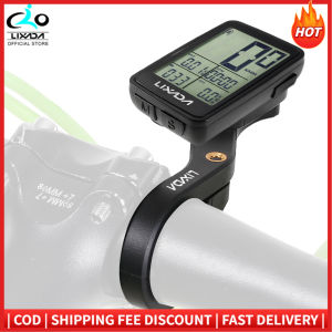 Lixada USB Rechargeable Wire-less Bike Cycling Computer Bicycle Speedometer Odometer with Computer Mount Holder