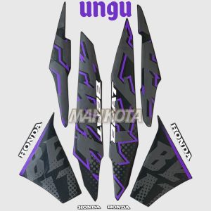 STRIPING STICKER Honda Beat Street 2024 2025 full hitam ungu list motor standar Fullset