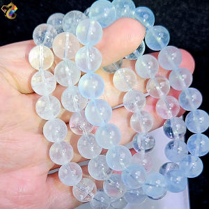 Collectors Grade Rare White-Toned Icy Aquamarine Bracelet