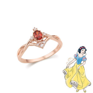 Unimese Cincin Adjustable Disney Princess Ring 925 Silver Open Crown Rings Dan Kalung Disney