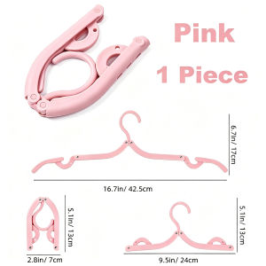 Travel Foldable Hanger Portable Collapsible Compact Clothes Hangers Space Saving for Trip Outdoor Baby Kids Clothing