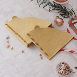 100PCS Coffee Paper Filters Disposable Cone Coffee Filter Pour-over Coffee and Drip Coffee Filters