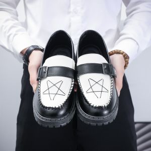 TOMITANY Ready Stock Tassel Shoes Hardskin Couple Shoes Model Formal Shoes Luxury Oxford Shoes Men Casual Genuine Leather Loafer Shoes Size 36-45