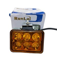 Đèn led trợ sáng ô tô 6 bóng RUNLAI. Điện 12v và 24v dùng chung