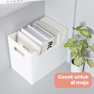 COD Starlight Desktop Storage Buku Alat Tulis Rak Buku Meja Stationary Box Penyimapanan Buku Anti Air Organiser Dokumen File Foldable Desktop Box Container/Foldable Desktop Box/ Container Anti Air Kotak /Penyimpanan Buku Serbaguna HRM321