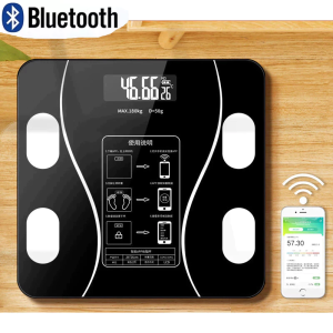 Smart Digital Bluetooth Body Fat Weight Scale with 12-in-1 Health Tracking and Family User Support /MS