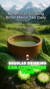 LeafLea Bitter Melon Tea Bags 40 Supports cooling body blood sugar balance