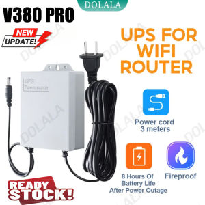 V380 PRO 12V 1.5A Uninterruptible Power Supply Mini UPS Battery Backup For Monitor WiFi Router Modem