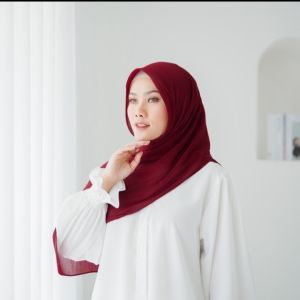 pasmina plisket lidi bahan seruty beby doll full tampa garis tengah