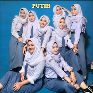 115 x 115cm Kerudung Segi Empat Bella Square Jilbab Polycotton Sekolah Jahit Tepi