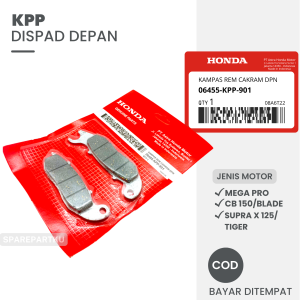 KPP DISPAD DEPAN SUPRA X 125 BLADE MEGAPRO CB 150 TIGER/ KAMPAS REM CAKRAM/ REM/ 06455-KPP-901