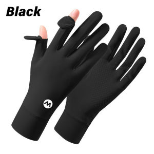 Summer Sunscreen Gloves Extended Ice Silk Gloves for Women UV Protection Touch Screen Cycling Anti Slip Thin Summer Sun Protection Gloves for Women