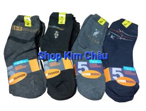 Combo 10 đôi tất vớ nam cổ cao thun cotton mềm thấm hút mồ hôi