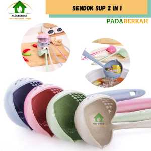 Centong Sop 2 in 1 / Centong Kuah Sop Sayur Saringan / Sendok Kuah Sop / Centong sayur / Centong Serbaguna
