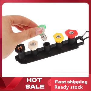 🚚【Local Express Delivery】🚚 Multi Functional High Pressure Washer Tips Set With Nozzle Holder 5 7 Nozzle Tips 1 4 Inch Quick Connector DIY Accessories