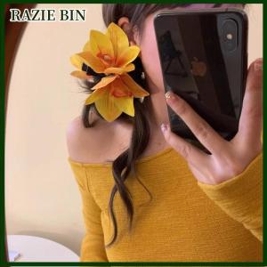 RAZIE BIN New Flower tóc claws đối với phụ nữ thời trang ánh sáng sang trọng Side Clips Pháp Tính khí thanh lịch Phụ Kiện Đầu