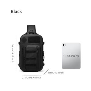 Túi đeo chéo đeo ngực Sea Choice SC9254 đa năng có cổng USB để phân loại đồ ướt và khô Vải Oxford chất lượng cao mới chống thấm nước