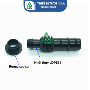 Combo 5 Phụ kiện ống LDPE - Phụ kiến ống LDPE 16/20/25mm - Hệ Thống Tưới Cây Ngoài Trời