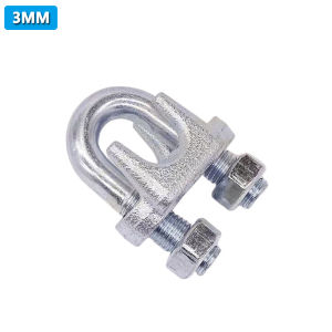 Steel Cable Clip 3mm-8mm Wire Rope Clip Steel Clip GI Cable U Clamp Wire Rope Card Wire Rope Clamps