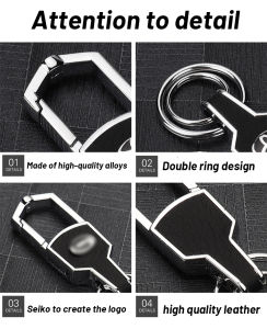 ที่มีคุณภาพสูงโลหะผสมหนังสำหรับ Subaru พวงกุญแจรถยนต์รถจักรยานยนต์ที่ใส่กุญแจแฟชั่นผู้ชายผู้หญิงสร้างสรรค์พวงกุญแจของขวัญ Forester XV Impreza Legacy WRX WRX STI S10 Outback Levorg Tribeca XT B9 Tribeca