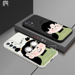 (Lokal Ready) Casing hp Samsung A05 A05S A24 A04E A04 A03 A14 A13 A03S A02S A04S A32 4G A22 A02 A10S A30 A50S A50 M23 5G A20 A52 A52s A11 A12 M32 A51 Gambar Anak Laki-laki Dan Perempuan Yang Sedikit Gemuk Phone Cover