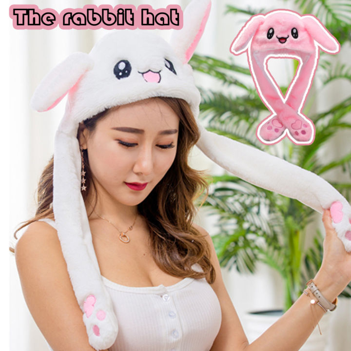 Cute Bunny Rabbit Hat Ears Moving Cute Bunny Rabbit Hat Ear Moving