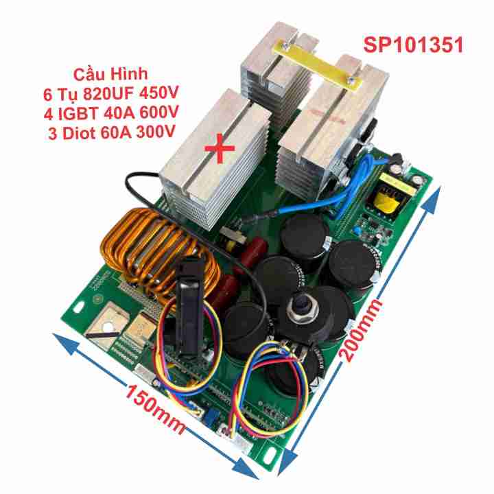 Bo Mạch Máy Hàn Điện Tử Kiểu 1 Bo Dòng 150A 160A 180A 200A