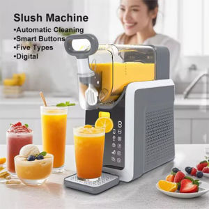 【ขายดี ส่งจากไทย】เครื่องทำสเลอบี้ 2.0L เครื่องทำเกร็ดน้ำแข็ง Slushy Ice Cream Making Machine