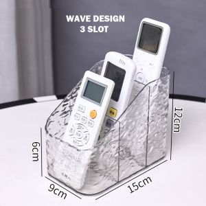 Remote Control Organizer Storage Box Desktop Stationary Transparent Office Desk Multi Compartment Stand Living Stationary