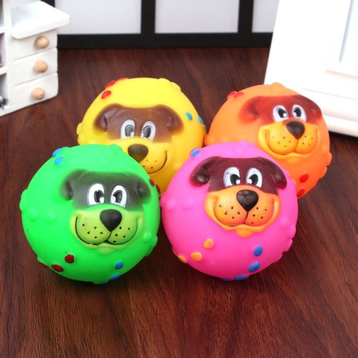 đồ chơi cho ch&oacute; m&egrave;o B&oacute;ng đồ chơi cao su h&igrave;nh mặt c&uacute;n ph&aacute;t ra &acirc;m thanh |  Lazada.vn