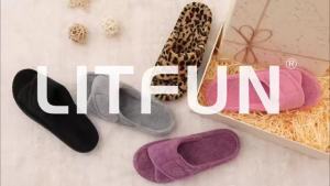 Litfun Womens Orthopedic House Slippers Soft Memory Foam Bedroom Slides Comfort Indoor Fluffy Lady Slippers With Arch Support2026